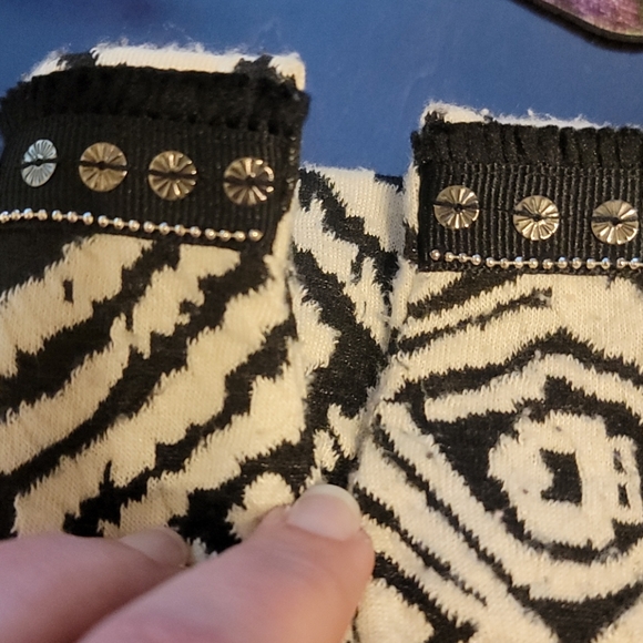 Bonita Black and White Patterned Jacket - 44 - Picture 6 of 9